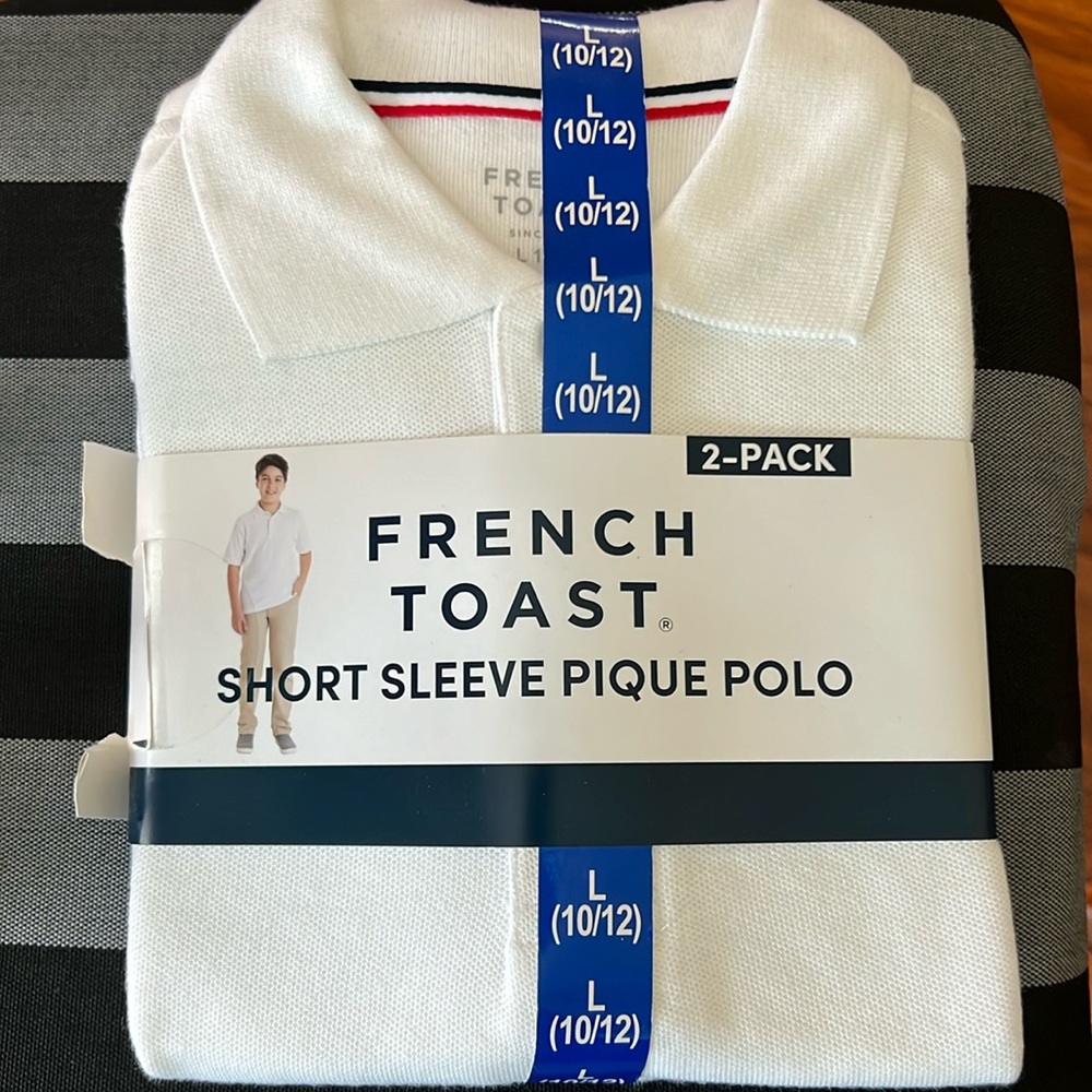 Brand new French Toast short sleeves Polo shirts. 2-pack